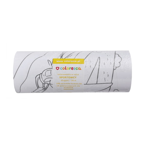 Coloresca - Kolorowanka w Rolce Sportowcy 30m 3+ Coloresca