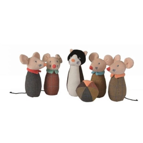 Egmont Toys® - Kręgle Dla Dzieci do Zabawy  -  Kot i Myszki | Egmont Toys®
