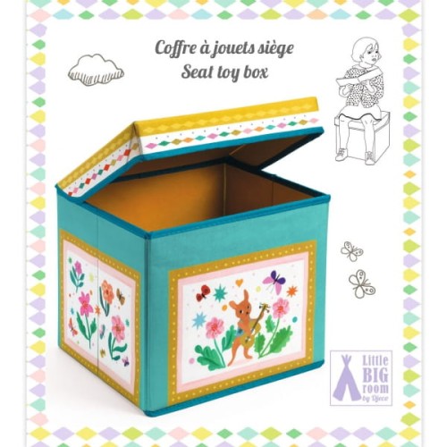 Djeco       -       Materiałowe Pudełko Siedzisko Domek Dd04488
