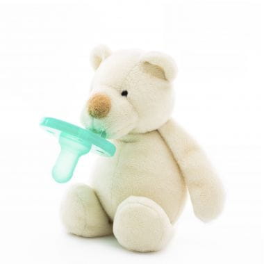 Minikoioi  -  Smoczek Uspokajający z Przytulanką White Bear