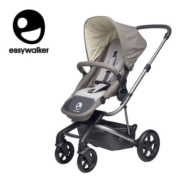 Easywalker  -  Harvey Wózek Głęboko - Spacerowy Steel Grey (zawiera Stelaż, Siedzisko z Budką i Pałąkiem)