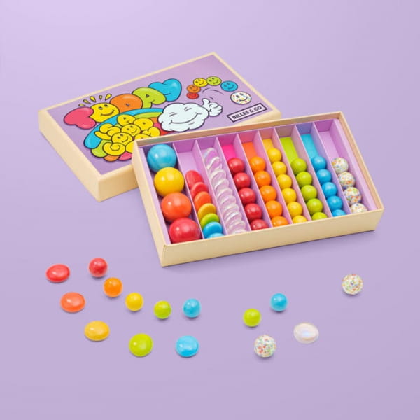 Billes &amp; co    -    Szklane Kulki Dobry Dzień Lila Box - 23