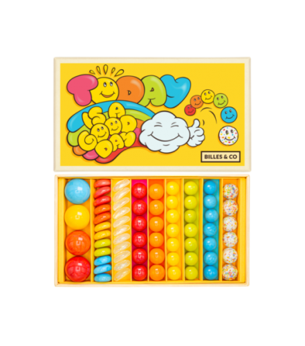Billes &amp; co        -        Szklane Kulki Dobry Dzień Żółty Box - 25