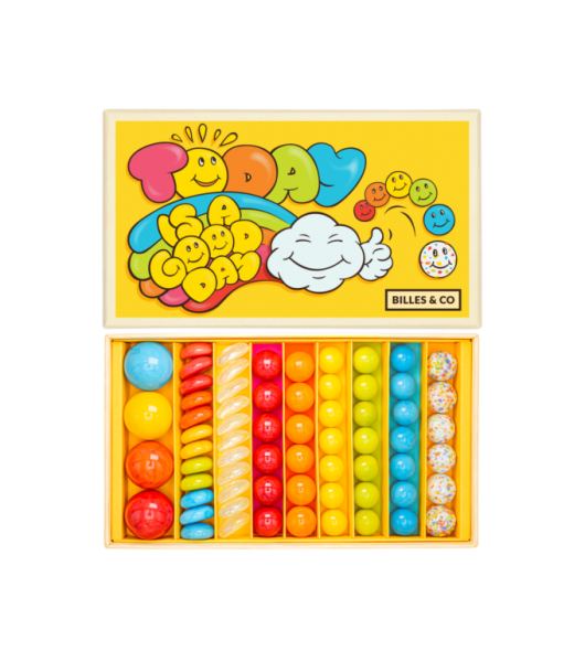 Billes &amp; co        -        Szklane Kulki Dobry Dzień Żółty Box - 25