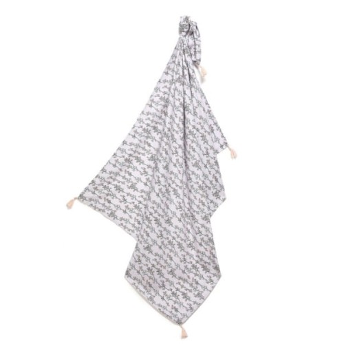 La Millou      -     Bambusowy Otulacz Mgiełka Fringe  Rozmiar l   -    Very Peri Violet