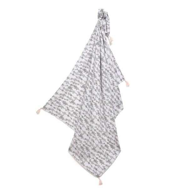 La Millou      -     Bambusowy Otulacz Mgiełka Fringe  Rozmiar l   -    Very Peri Violet