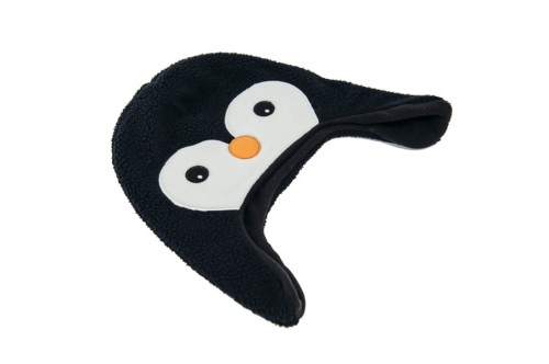 Moncziczi  -  Ciepła Czapka Pilotka  -  Black Penguin