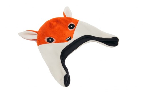 Moncziczi  -  Ciepła Czapka Pilotka  -  fox lis