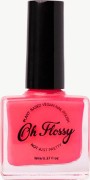 Oh Flossy - Oh Flossy, Lakier do Paznokci Soczysty Róż, 12 Ml, Bio Brokat, Roślinna Formuła
