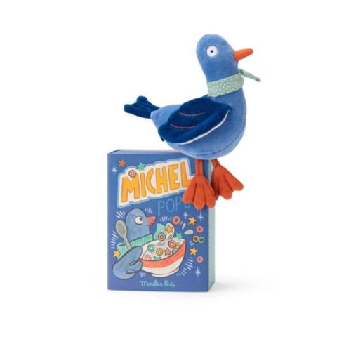 Moulin Roty                 -      Maskotka  -  Grzechotka Gołąb Michel w Pudełku 684011