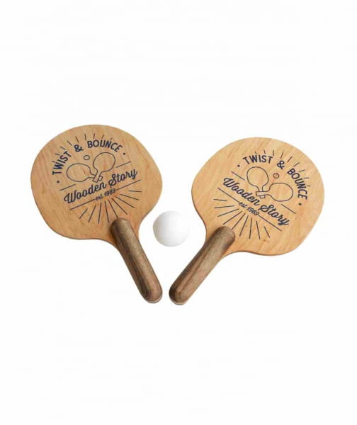 Wooden Story - Drewniane Paletki do Gry Obróć i Odbij 2 Szt.
