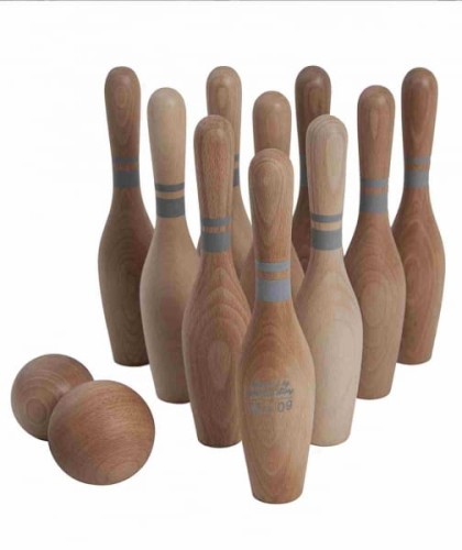 Wooden Story - Drewniane Kręgle – Naturalne 10 Szt.