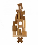 Wooden Story - Drewniana Układanka Wieża – Naturalna