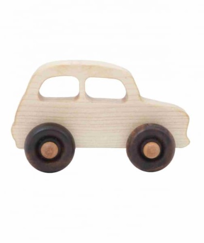 Wooden Story - Drewniana Zabawka na Kółkach Auto Little French
