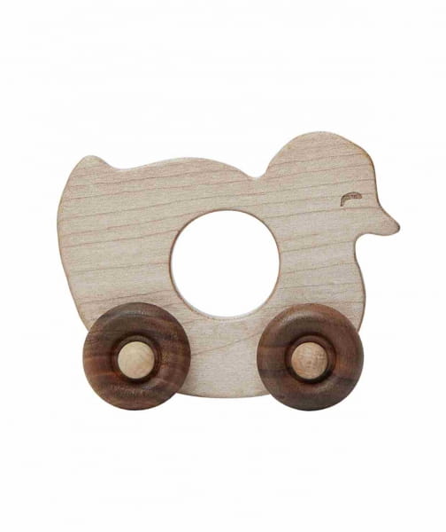 Wooden Story - Drewniana Zabawka na Kółkach Kaczka