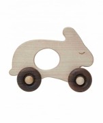 Wooden Story - Drewniana Zabawka na Kółkach Królik