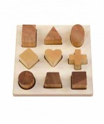 Wooden Story - Drewniane Klocki do Sortowania Kształtów – Naturalne
