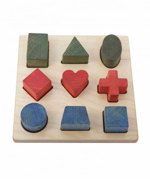 Wooden Story - Drewniane Klocki do Sortowania Kształtów – Kolorowe