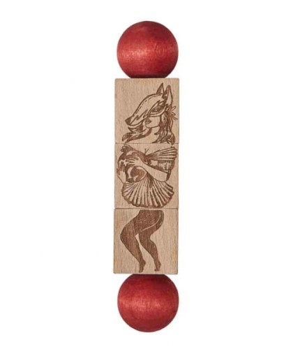 Wooden Story - Drewniana Układanka Obracanka Commedia Dell'arte – Kolorowa