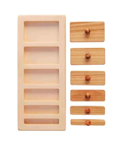 Wooden Story - Drewniana Układanka Puzzle Klocki Szerokie i Wąskie