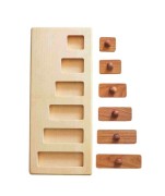 Wooden Story - Drewniana Układanka Puzzle Klocki Długie i Krótkie
