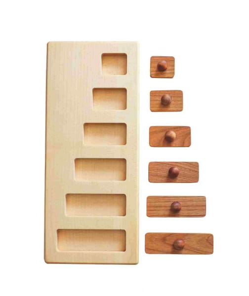 Wooden Story - Drewniana Układanka Puzzle Klocki Długie i Krótkie