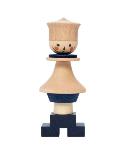 Wooden Story - Układanka Lala Stick Fig No.05 – Kolorowa