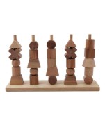 Wooden Story - Drewniana Układanka Płotek – Naturalna