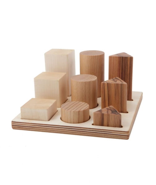 Wooden Story - Drewniane Klocki do Sortowania Kształtów – Naturalne xl
