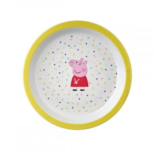 Petit Jour Paris® - Talerzyk fi 18 cm Żółty  -  Świnka Peppa | Petit Jour Paris®