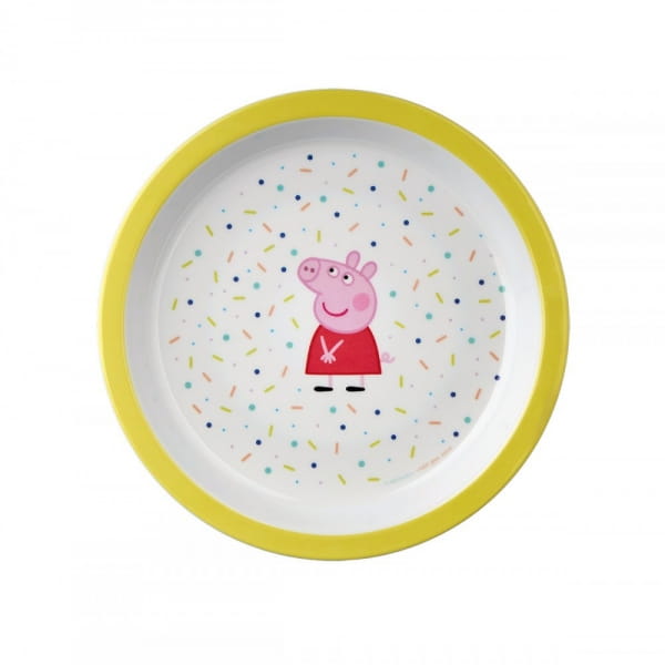 Petit Jour Paris® - Talerzyk fi 18 cm Żółty  -  Świnka Peppa | Petit Jour Paris®