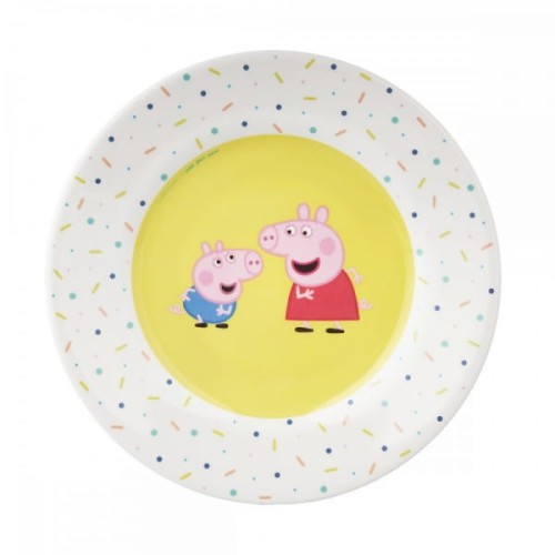 Petit Jour Paris® - Talerz Deserowy  fi 20 cm Świnka Peppa | Petit Jour Paris®