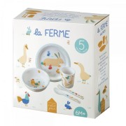 Maison Petit Jour® - Zestaw Naczyń i Sztućców Dla Dziecka, 5 El., Farma | Maison Petit Jour®