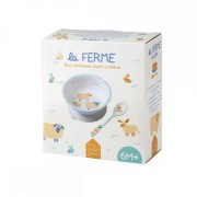 Maison Petit Jour® - Miseczka Dla Dzieci z Przyssawką i Łyżką, Farma | Maison Petit Jour®