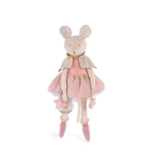 Moulin Roty                     -                       Przytulanka Maskotka Aktywizująca Myszka Mała Szkoła Tańca 667078