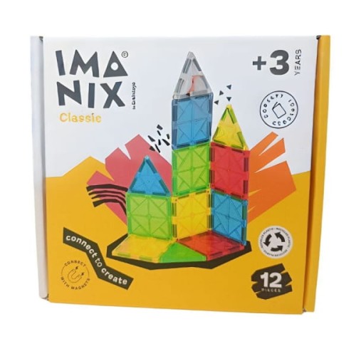Imanix  -   Klocki Magnetyczne Classic 12 Elementów 350013