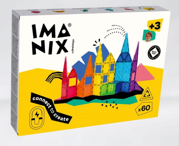 Imanix  -  Klocki Magnetyczne Classic 60 Elementów 350060