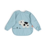 Done by Deer - Done by Deer Śliniak z Rękawami 6 - 18m Tiny Farm Blue