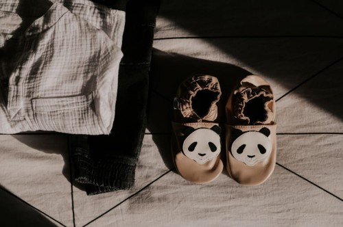 Paputki   -   Papcie Kapcie do Przedszkola  -  Beż panda
