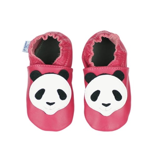 Paputki  -  Papcie Kapcie do Przedszkola - Ciemny Róż Panda