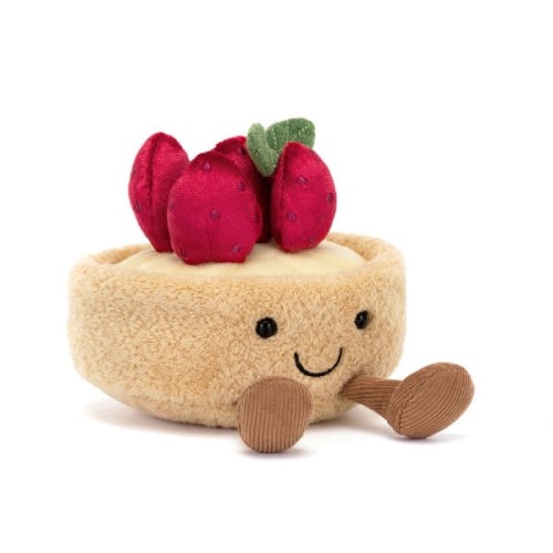 Jellycat   -    Przytulanka Amuseables Wesoła Tarta Truskawkowa Fleurette