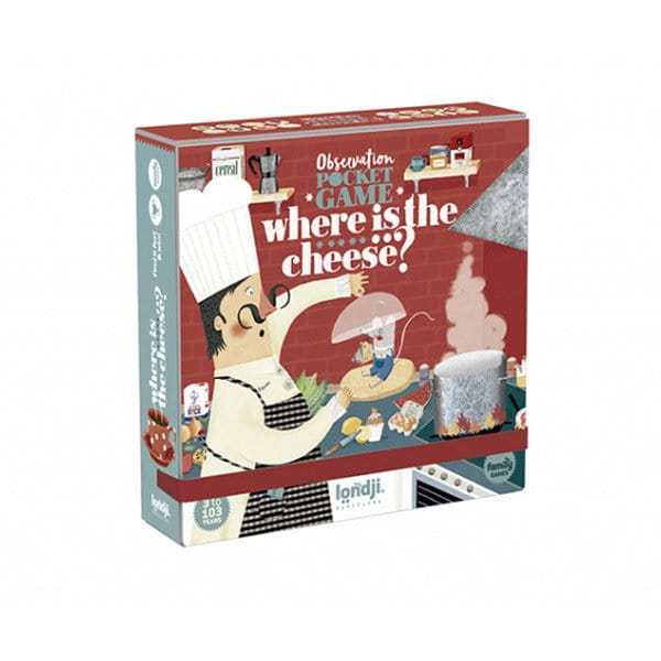 Londji - Gra Obserwacyjna Dla Dzieci  -  Wersja Kieszonkowa | Where is The Cheese?