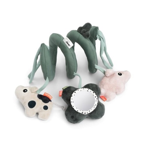 Done by Deer - Spirala Sensoryczna Zawieszka Tiny Farm Green