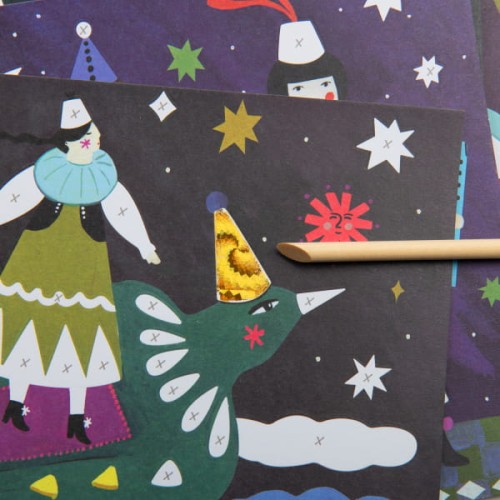 Moulin Roty    -    Wydrapywanka LES COMETES FILANTES