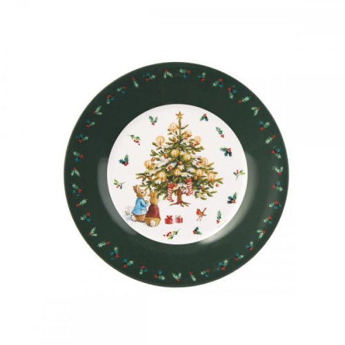 Petit Jour Paris - Talerz fi 20 cm Peter Rabbit Christmas Tree