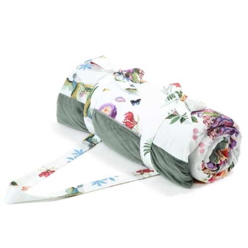 La Millou  -  Velvet Collection  -  koc Picnic z Kieszonką, Mata do Zabawy xl  -  Paradise  -  Khaki