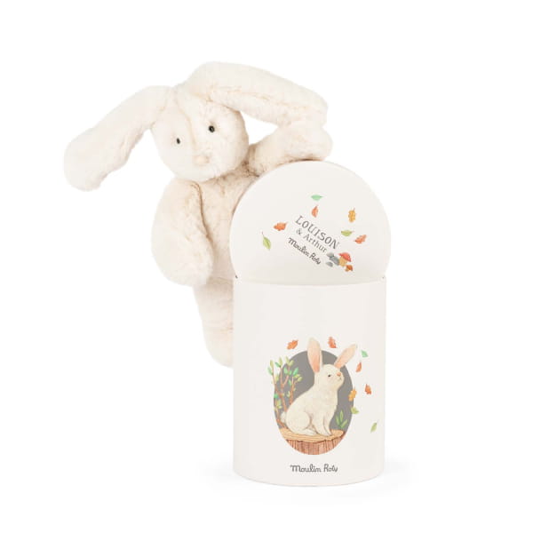 Moulin Roty                     -                       Przytulanka Pluszowy Królik Louison w Ozdobnym Pudełku