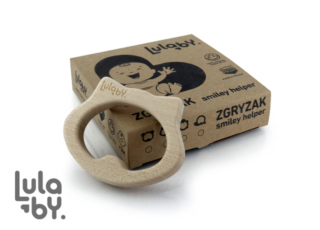 Lulaby  -  Gryzak Zgryzak Smiley Helper  -  Szop  - 100% Drewno Klonowe