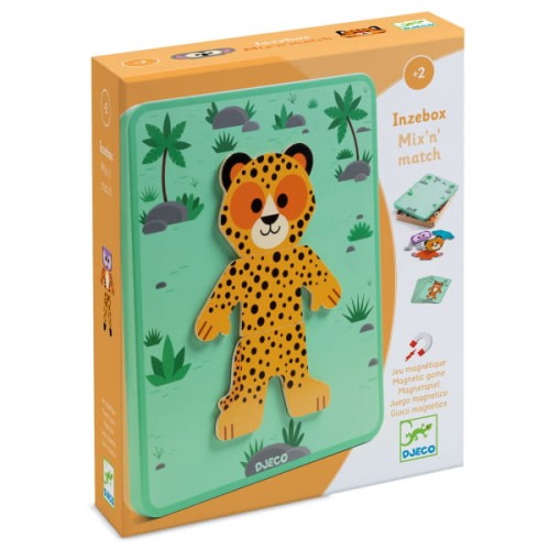 Magnetyczne Puzzle Djeco - Inzebox Safari, 2+