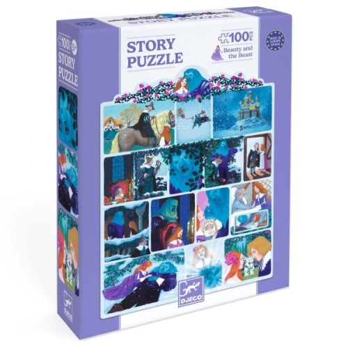 Djeco                    -      Puzzle Opowieść    -    Piękna i Bestia 100 Elementów